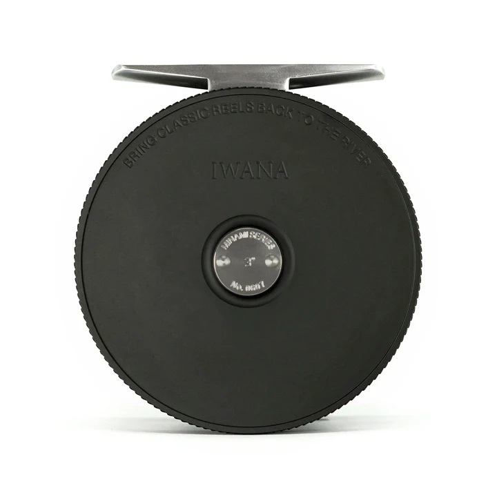 Back of Black IWANA Minami Fly Reel